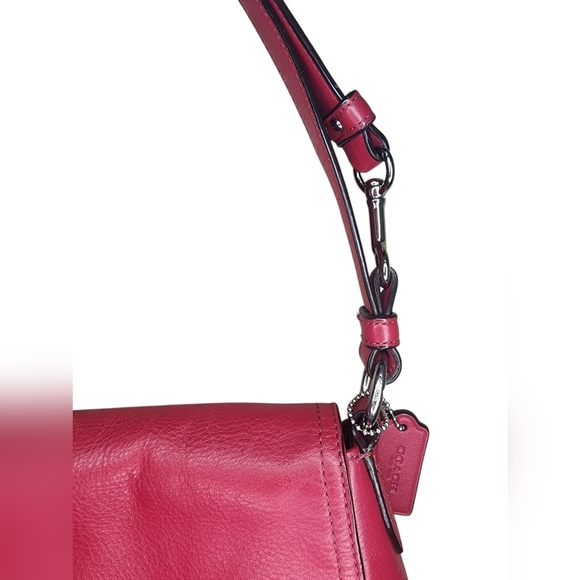 COACH Taylor leather Mini Flap Crossbody, Berry - Picture 4 of 8